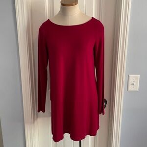 ♥️ Eileen Fisher Red Tunic Top Small ♥️